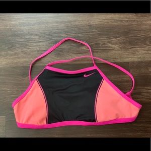 Nike colorblock swimsuit top